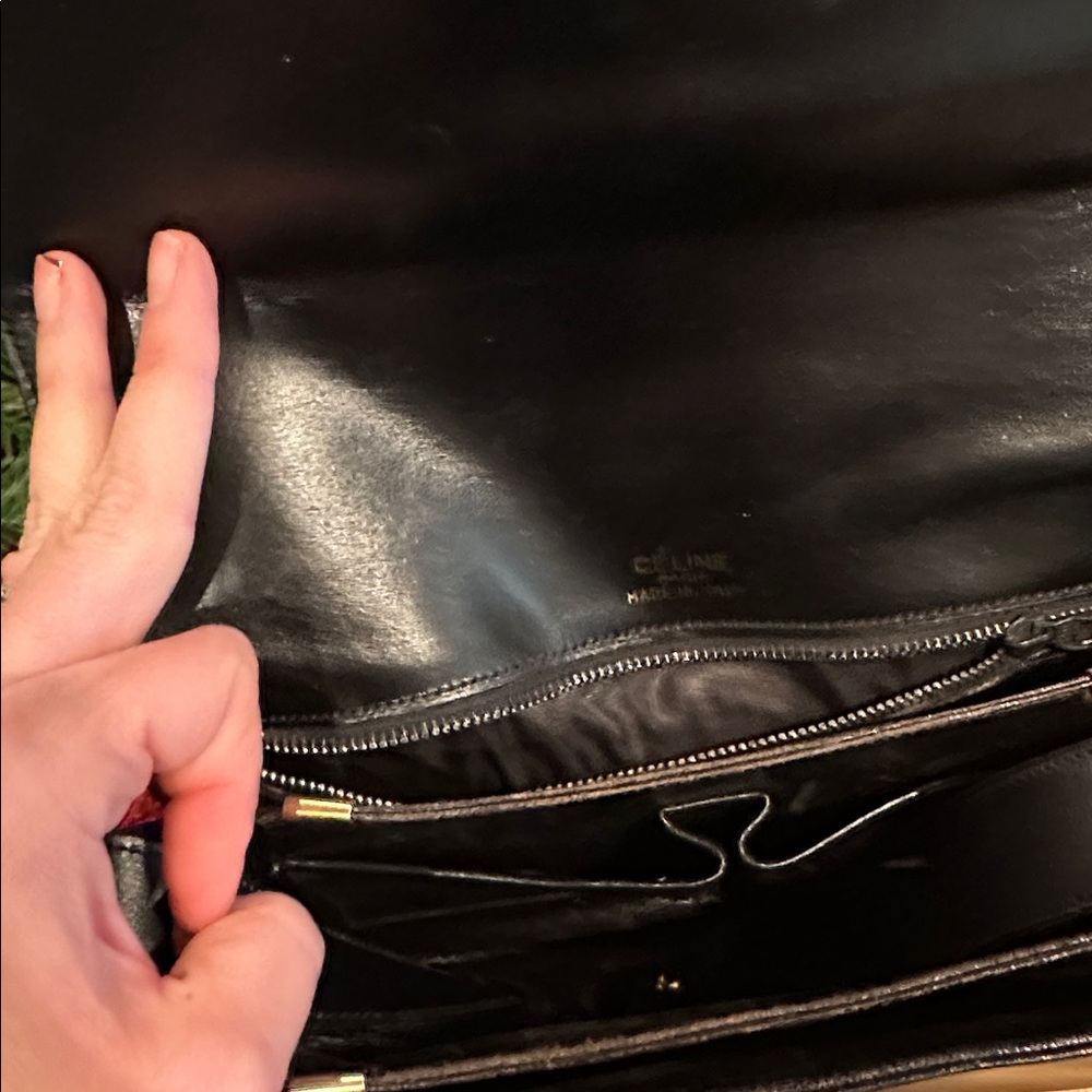 Vintage Celine Leather Shoulder Bag - Picture 10 of 11